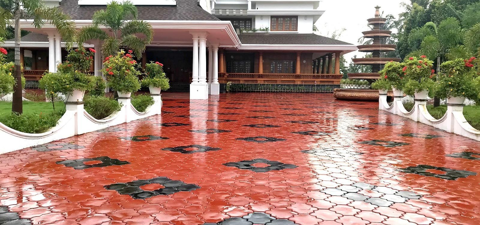 Interlock paving contractor UAE - interlocking paver installation for driveways and parking by Mahraj Industries Dubai