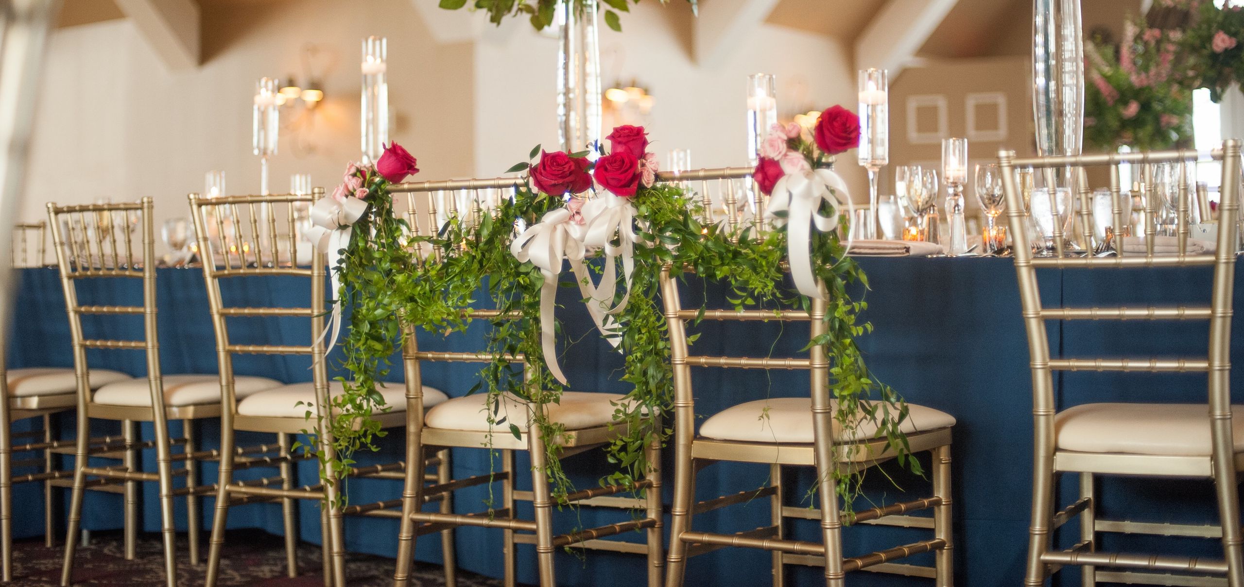 Event furniture rental UAE - chiavari chairs, VIP sofas, conference tables, event decor