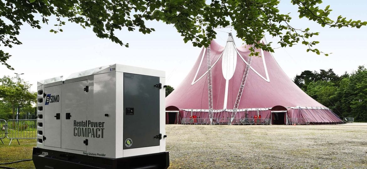 Generator rental and industrial AC units for outdoor events in UAE