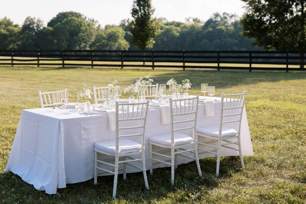 Event furniture rental UAE - chiavari chairs, event tables, VIP furniture, conference seating
