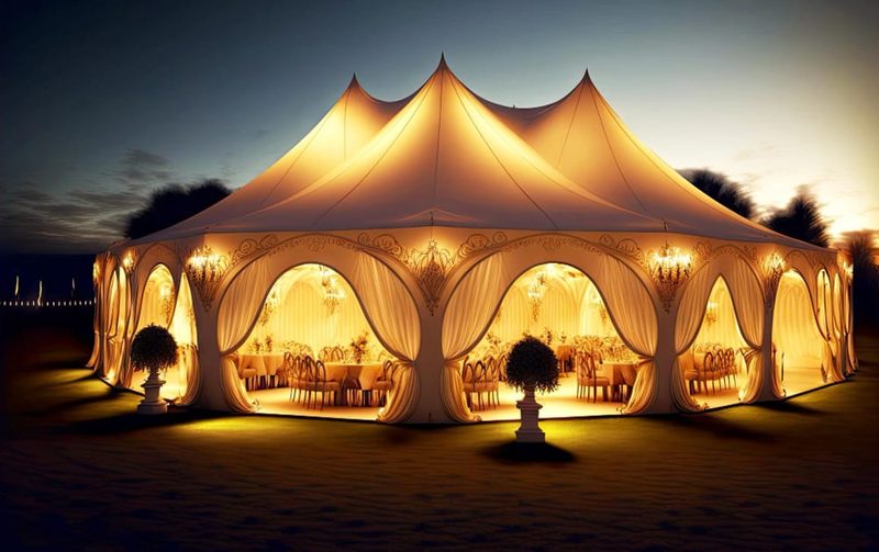 VIP tent rental in UAE - exclusive premium tent with luxury setup for high-profile events in Dubai
